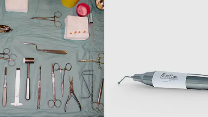 Instruments rhinoplastie classique et piezotome